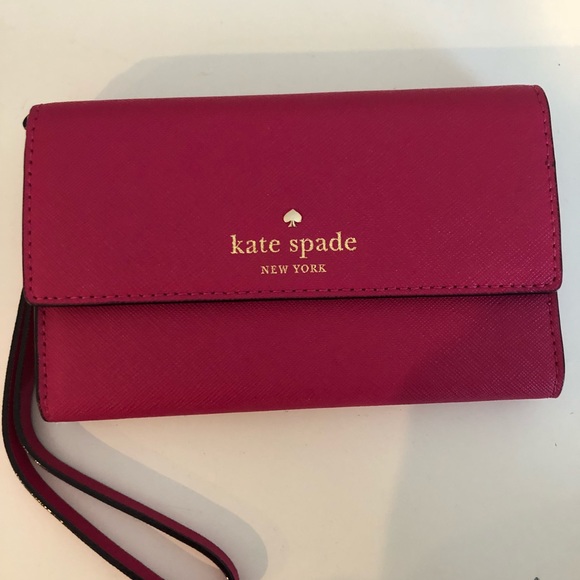 kate spade Handbags - Hot pink Kate spade wristlet